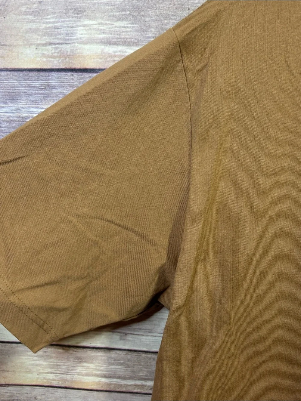 NWT Everlane Men's The Premium Weight Baseball Tee Jersey Brown Short Sleeve M - Picture 3 of 7